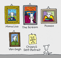 Modern Art Love GIF by Chippy the Dog