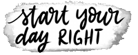 haenbe haenbe start your day right Sticker