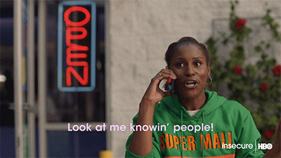 Phone Call Networking GIF by Insecure on HBO