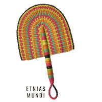Feito A Mao Leque Sticker by Etnias Mundi