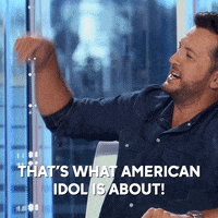 Happy Luke Bryan GIF by American Idol