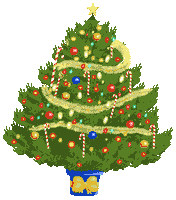 Merry Christmas Xmas Tree Sticker by Bill Greenhead