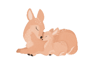 toholorsi animals nature forest deer Sticker