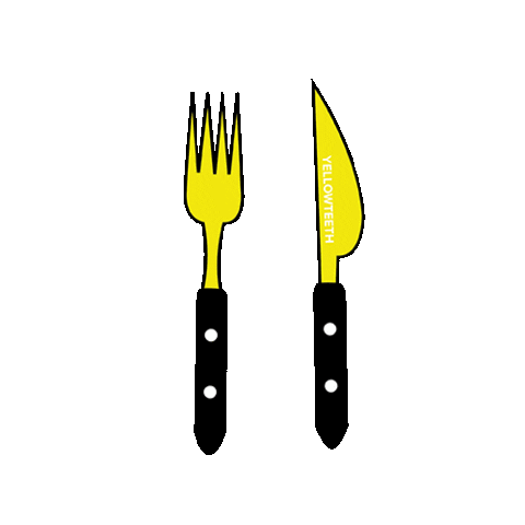 Yellowteeth giphyupload food hungry bravebison Sticker
