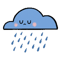 Sad Rain Sticker by Mybro