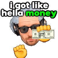 Money Cash Sticker