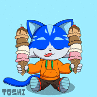 Ice Cream Cat GIF by Toshithecat