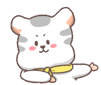 baimeat hi white 白 貓 Sticker