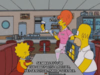 homer simpson gwen the waitress GIF