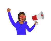DarnelleF protest blm loud black girl magic Sticker