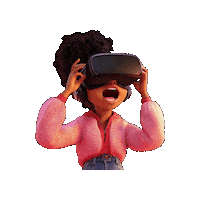Surprised Virtual Reality Sticker by Preneura