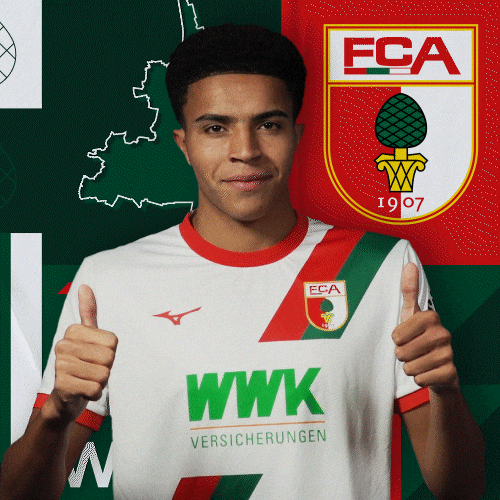 Football Thumbs Up GIF by FC Augsburg 1907