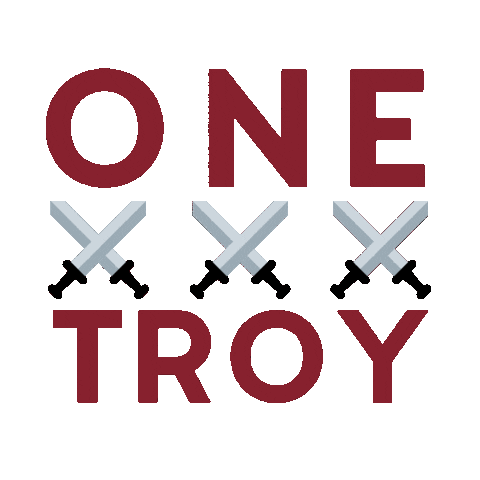 troyuniversity giphyupload trojans troy university mytroyu Sticker