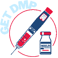Diabetes Type1 Sticker by DMP