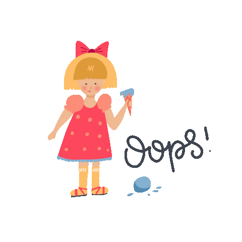 Sad Little Girl Sticker