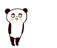 mamashka121 shocked shock panda パンダ Sticker