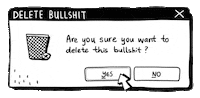 blurblur06 windows bullshit delete no bullshit Sticker