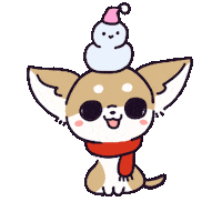 Dog Snow Sticker