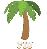 Christmas In Miami Beach Sticker by Florida International University