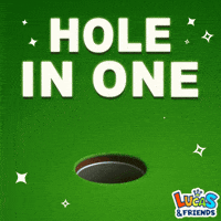 Golfing Hole In One GIF by Lucas and Friends by RV AppStudios