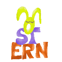 Color Hase Sticker by rasterfabrik