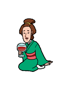 Wine 日本 Sticker by Sheryu39