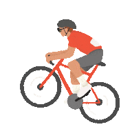 Cycliste Sticker