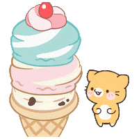 Happy Ice Cream Sticker by catgrass