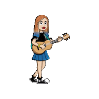 Guitar Musician Sticker by NeliMusic