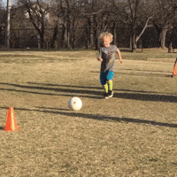 Soccer Novice Uses His Head to Pull Off Trick
