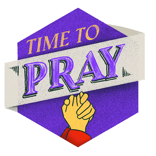 Praying Holy Thursday Sticker by trinitychristiancentre