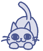 Cat Staring Sticker by arisanojima