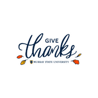 Give Thanks Sticker by Murray State University