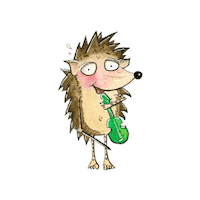TheTwiolins hedgehog hurra childrens book kinderbuch Sticker