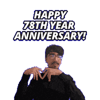 78 Year Anniversary Sticker