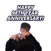 98 Year Anniversary Sticker