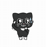 hipcat cat kitty nervous 고양이 GIF