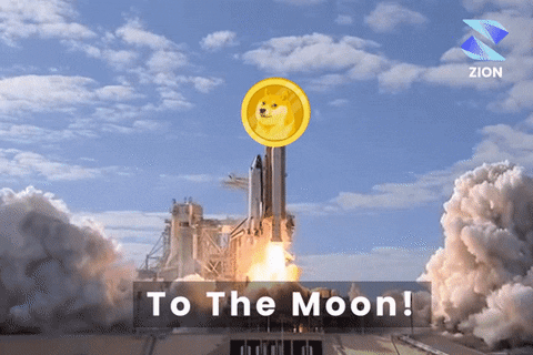 To The Moon Crypto GIF by Zion
