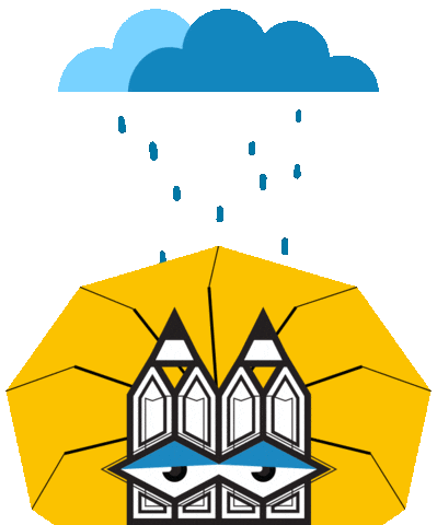 Raining Rainy Day Sticker by Stamatia Alexaki