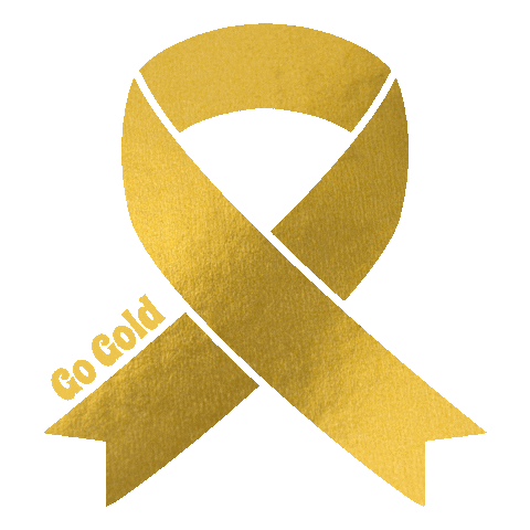 LittleHeroFoundation gogold goldribbon cancerribbon Sticker