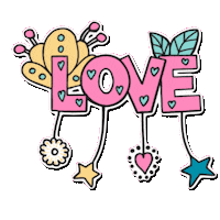 In Love Flower Sticker by Chucao Kids
