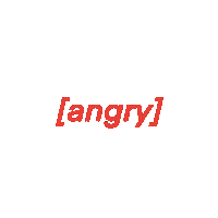 Angry Words Sticker