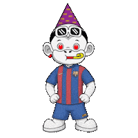 Red Earring Monkey Sticker by Zhot