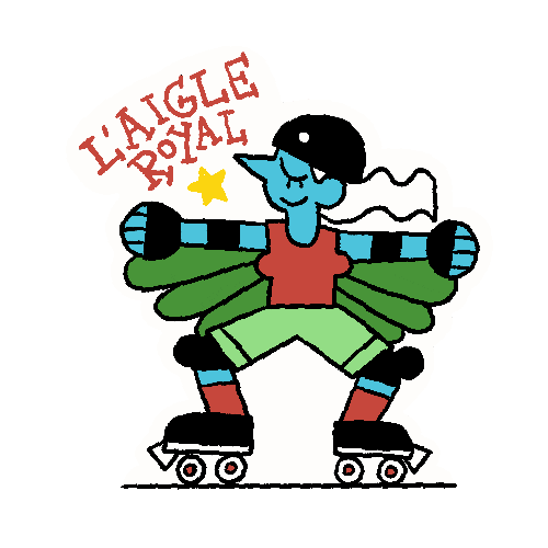 Mion_Mion giphyupload royal eagle roller Sticker