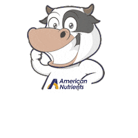 americannutrients ok thankyou gracias cow Sticker