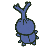Stag Beetle Party Sticker