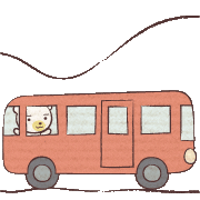 旅 Going To School Sticker