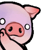 Shocked Pig Sticker