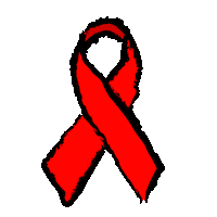 Red Ribbon World Sticker by Condomerie