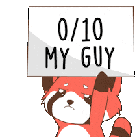 Red Panda Trash Sticker